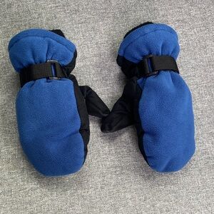 Blue and Black Thinsulate Mittens Youth S (4-7X)